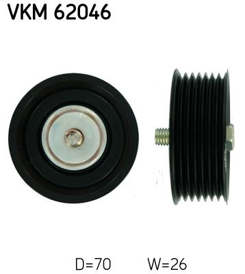 Паразитный / ведущий ролик, поликлиновой ремень SKF VKM62046