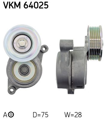 Натяжитель ремня, клиновой зубча SKF VKM64025