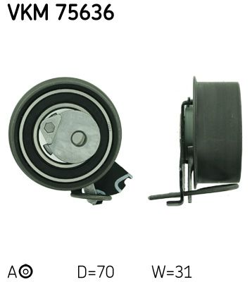 Натяжной ролик, ремень ГРМ SKF VKM75636