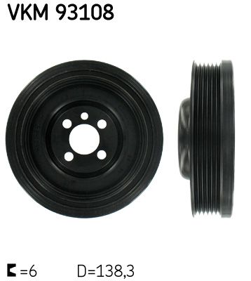 Ременный шкив, коленчатый вал SKF VKM93108