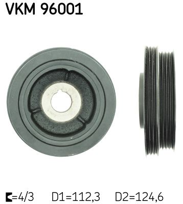 Ременный шкив, коленчатый вал SKF VKM96001