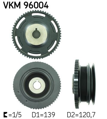 Ременный шкив, коленчатый вал SKF VKM96004