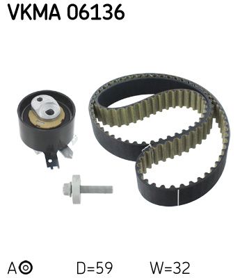 Комплект ремня ГРМ SKF VKMA06136