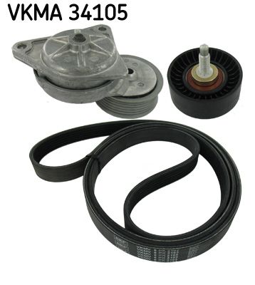 Поликлиновой ременный комплект SKF VKMA34105