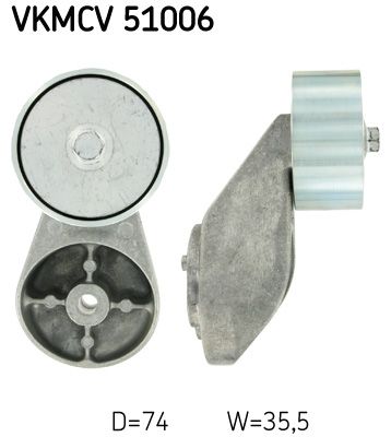 Паразитный / ведущий ролик, поликлиновой ремень SKF VKMCV51006