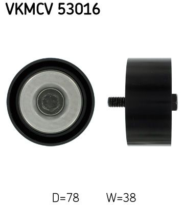 Паразитный / ведущий ролик, поликлиновой ремень SKF VKMCV53016