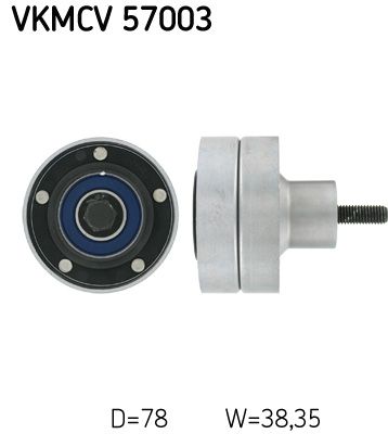 Паразитный / ведущий ролик, поликлиновой ремень SKF VKMCV57003