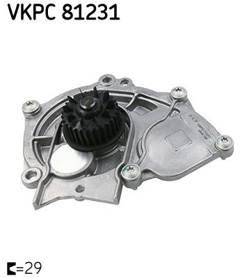 Водяной насос, охлаждение двигателя SKF VKPC81231