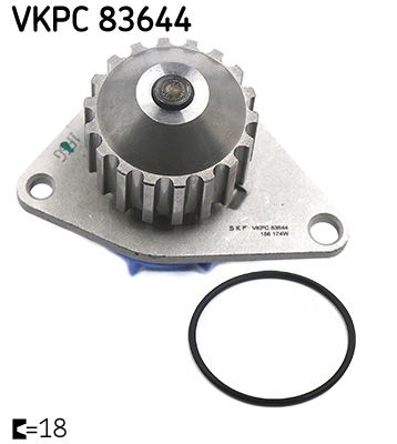 Водяной насос, охлаждение двигателя SKF VKPC83644