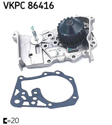 Водяной насос, охлаждение двигателя SKF VKPC86416