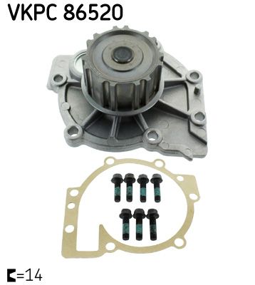 Водяной насос, охлаждение двигателя SKF VKPC86520