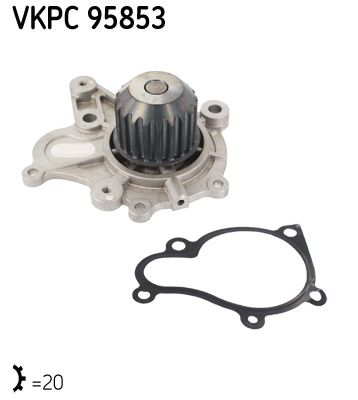 Водяной насос, охлаждение двигателя SKF VKPC95853