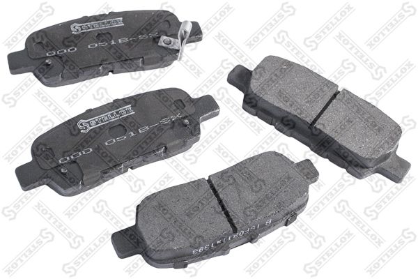 Комплект тормозных колодок, дисковый тормоз STELLOX 000051BSX