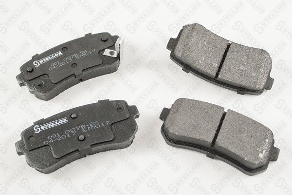 Комплект тормозных колодок, дисковый тормоз STELLOX 001087BSX