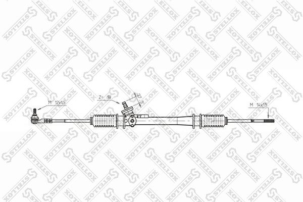 Рулевой механизм STELLOX 0035025SX