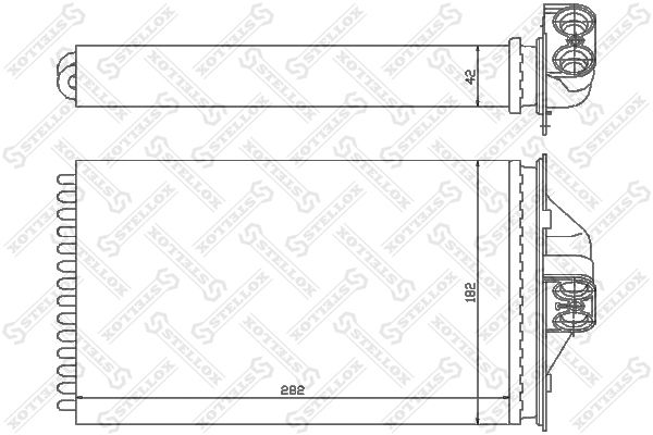 Теплообменник, отопление салона STELLOX 1035089SX