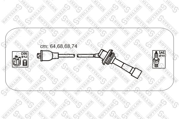 Комплект проводов зажигания STELLOX 1038576SX