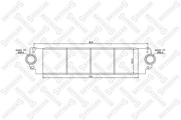Интеркулер STELLOX 1040078SX