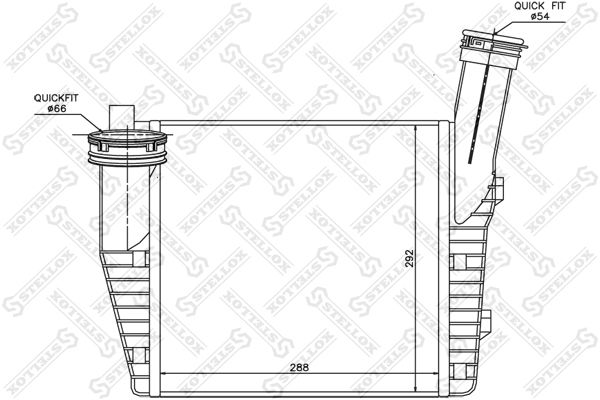 Интеркулер STELLOX 1040079SX