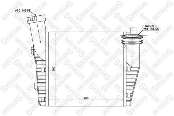 Интеркулер STELLOX 1040083SX