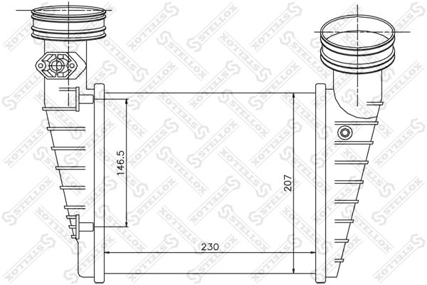 Интеркулер STELLOX 1040157SX