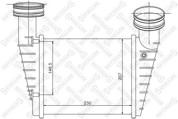 Интеркулер STELLOX 1040158SX