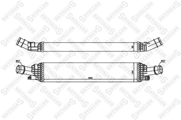 Интеркулер STELLOX 1040184SX
