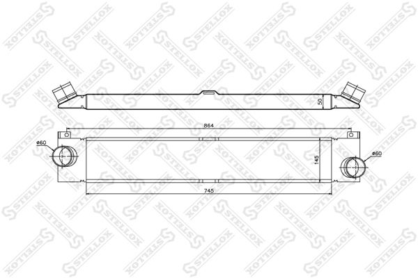 Интеркулер STELLOX 1040198SX