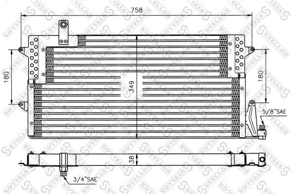 Конденсатор, кондиционер STELLOX 1045005SX
