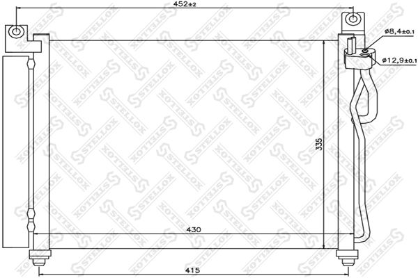 Конденсатор, кондиционер STELLOX 1045114SX