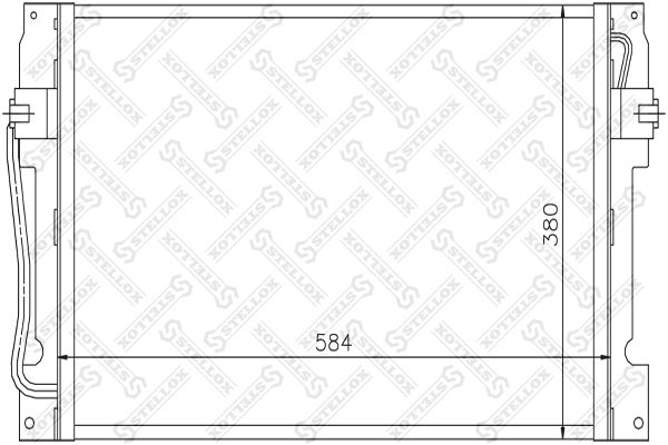 Конденсатор, кондиционер STELLOX 1045168SX