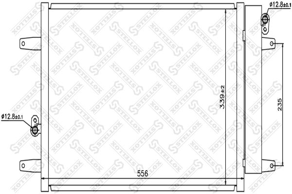 Конденсатор, кондиционер STELLOX 1045217SX