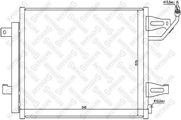 Конденсатор, кондиционер STELLOX 1045223SX