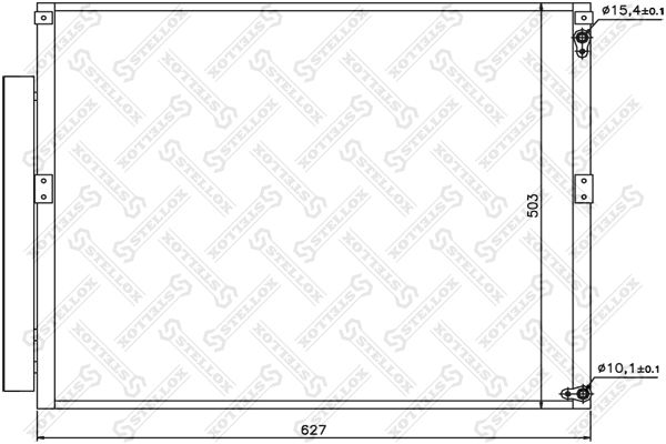 Конденсатор, кондиционер STELLOX 1045528SX