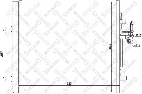 Конденсатор, кондиционер STELLOX 1045692SX