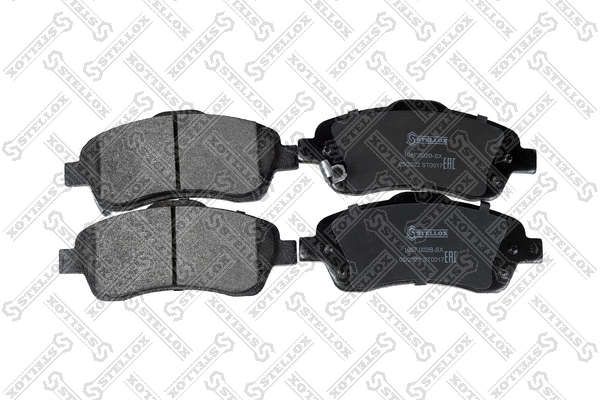 Комплект тормозных колодок, дисковый тормоз STELLOX 1057002BSX