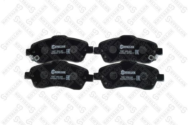 Комплект тормозных колодок, дисковый тормоз STELLOX 1057002SX