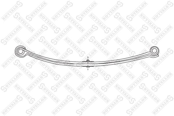 Многолистовая рессора STELLOX 1200074SX