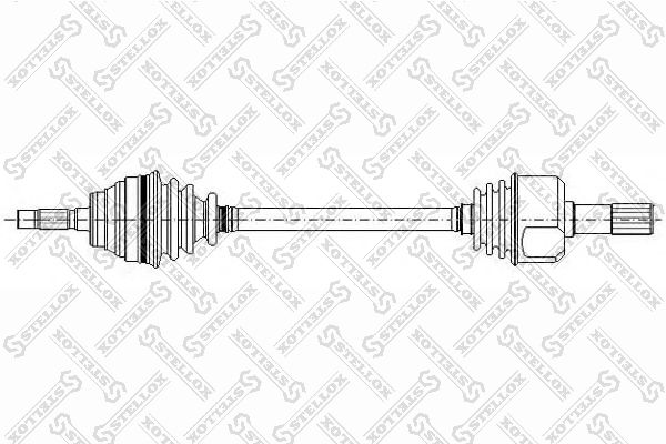 Приводной вал STELLOX 1581002SX