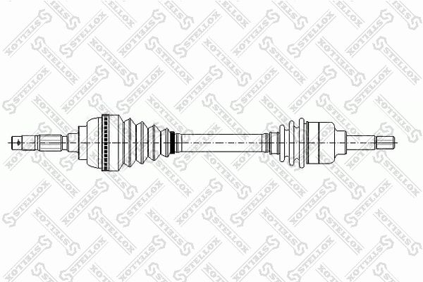 Приводной вал STELLOX 1581035SX