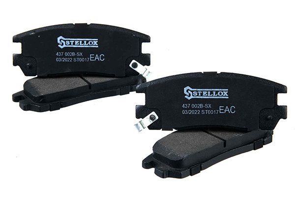 Комплект тормозных колодок, дисковый тормоз STELLOX 1637000BSX