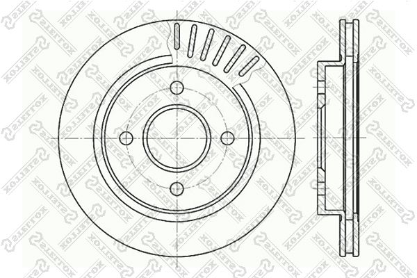 Тормозной диск STELLOX 60202535VSX