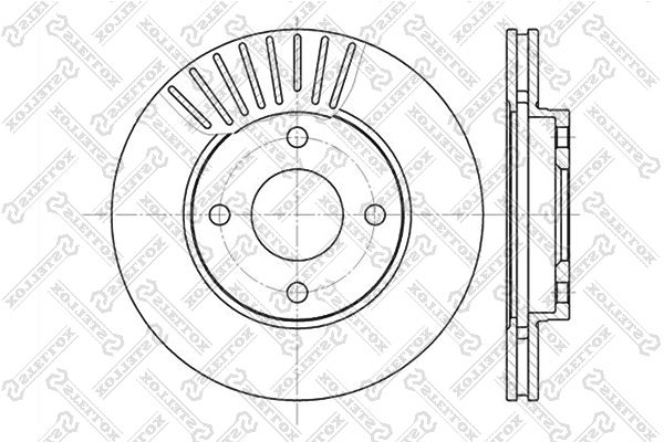 Тормозной диск STELLOX 60202549VSX
