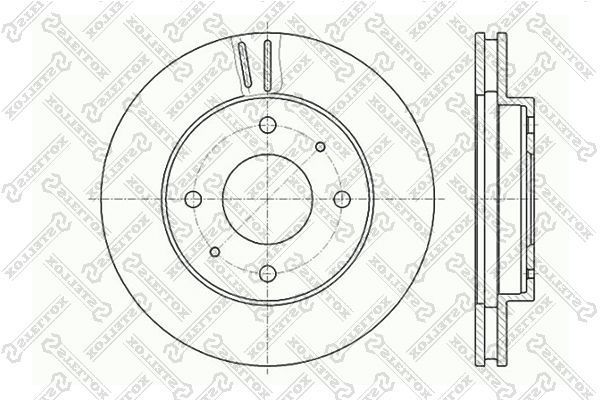 Тормозной диск STELLOX 60203010VSX