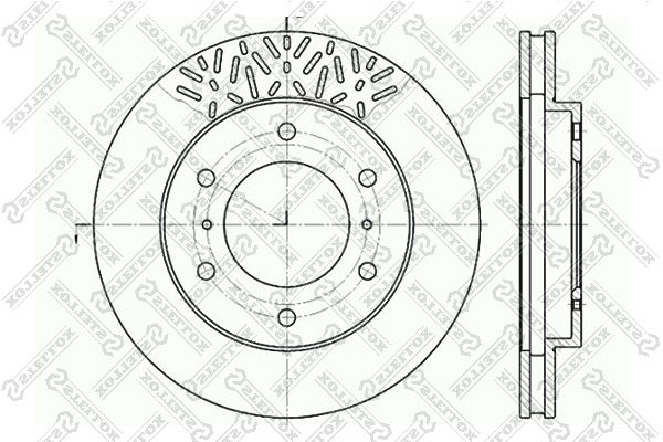 Тормозной диск STELLOX 60203033VSX
