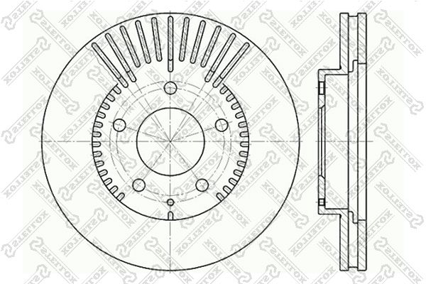 Тормозной диск STELLOX 60203254VSX