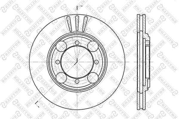 Тормозной диск STELLOX 60203401VSX