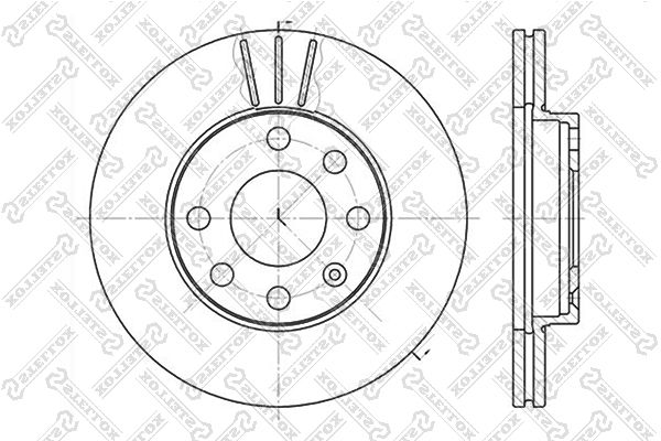 Тормозной диск STELLOX 60203608VSX