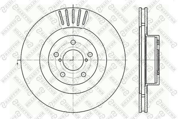 Тормозной диск STELLOX 60204412VSX