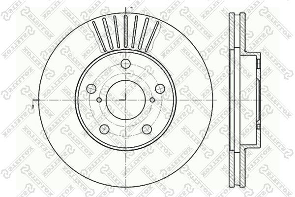 Тормозной диск STELLOX 60204578VSX